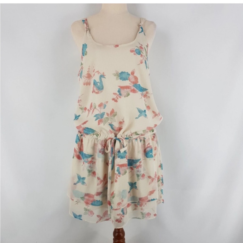 Quicksilver Drawstring Cherry Blossom Print Dress